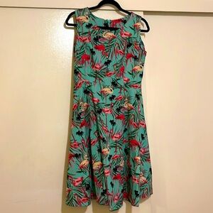 Flamingo dress XL